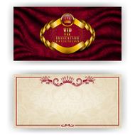 Elegant template for vip luxury invitation N14