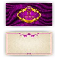 Elegant template for vip luxury invitation N18