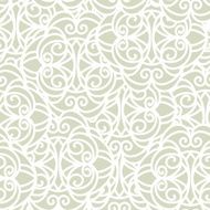 Abstract floral white ethnic seamless pattern