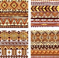 Color seamless tribal texture N4