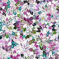 Multicolored Seamless Floral Pattern