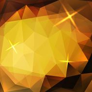 Abstract yellow triangles background