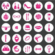 Woman icon set N2