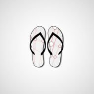 Abstract illustration on flip flops N166