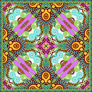 Traditional ornamental floral paisley bandanna Square ornament N101