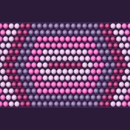 Ethnic african beads abstract color seamless pattern
