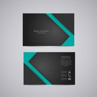 Vector abstract creative business cards N28