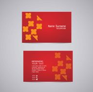 Vector abstract creative business cards N29