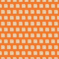 Greek vector seamless pattern Orange and white colors
