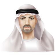 Man dressed in keffiyeh N2