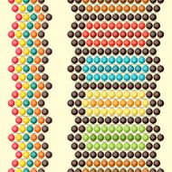 Ethnic african beads abstract color seamless pattern N2