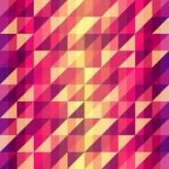 Colorful geometric Retro pattern N3