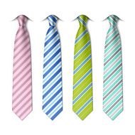 Striped silk ties