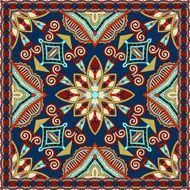Traditional ornamental floral paisley bandanna Square ornament N102
