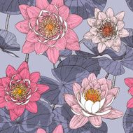 Vector seamless floral background N9