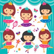 ballerina dancer clip art set N2