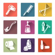 flat icons personal care
