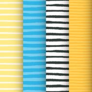 Painted stripes seamless patterns set