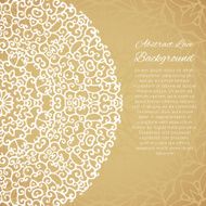 Ethnic background with mandala lace ornament