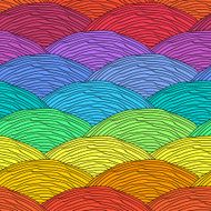Seamless pattern with waves ornament N12