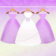 Wedding dress and bridesmaids dresses N3