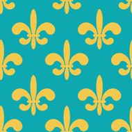 Fleur de lys seamless pattern N9