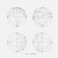 set of geometry line pattern N4