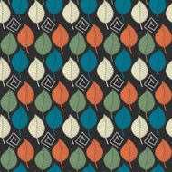 Abstract Color leafs seamless pattern Retro color Hipster