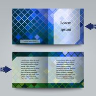 Brochure template with abstract background N18
