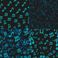 Musical notes seamless N3