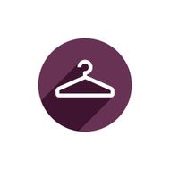 Hanger vector icon isolated N2