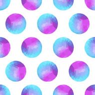 Seamless abstract background of colorful circles polygonal desi N2