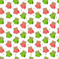 funny owls seamless N2