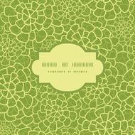 Vector abstract green natural texture frame seamless pattern background
