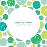 Vector abstract green circles circle frame seamless pattern background N2