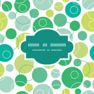 Vector abstract green circles frame seamless pattern background N2
