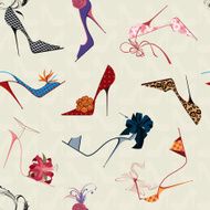 High heels seamless pattern