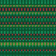 Knitted Seamless Red Orange Yellow Green Christmas Color Striped Pattern