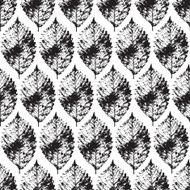 Autumn leaves seamless pattern floral background N30