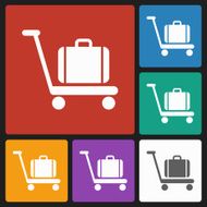 baggage on cart icon N4