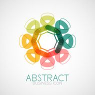 Symmetric abstract geometric shape N364