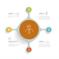 Circle infographic template Vector