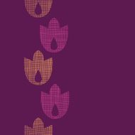 Abstract textile geometric tulips stripes vertical seamless pattern background