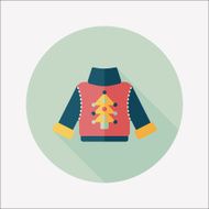 Sweater flat icon with long shadow eps10 N22