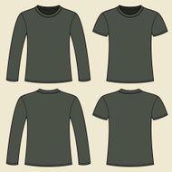 Long-sleeved T-shirt and template N5