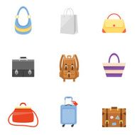 Bag icons set