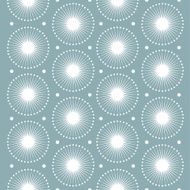 Abstract pattern White snowflakes Seamless vector