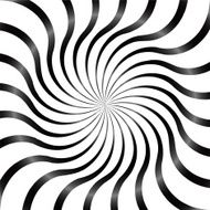 Black and White Abstract Psychedelic Art Background Vector Illu N24