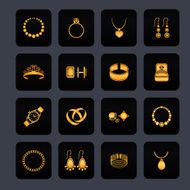 Jewelry icon black