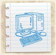 Cartoon computer illustration N2